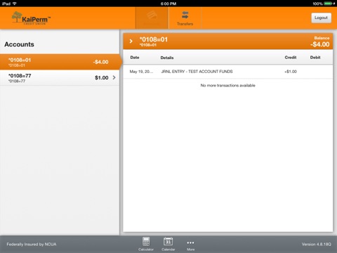 KaiPerm NW Credit Union for iPad screenshot 3