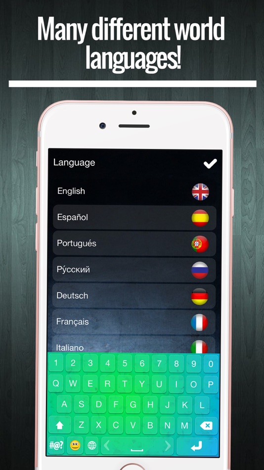 #5. Rainbow Keyboard Changer – Cool Emoji Keyboard.s with Beautiful Color.ful Themes and Fonts (iOS) 由: Sandra Djukic