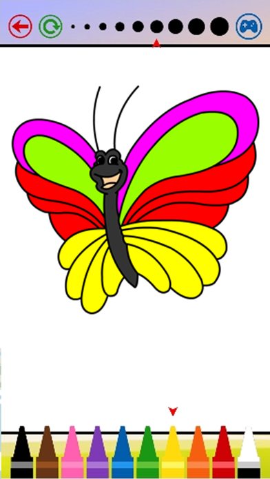 Butterfly Coloring Book For Kids iPhone screenshot