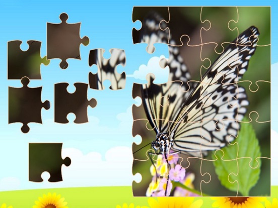 Screenshot #4 pour Butterfly Jigsaw Puzzle Kid Game