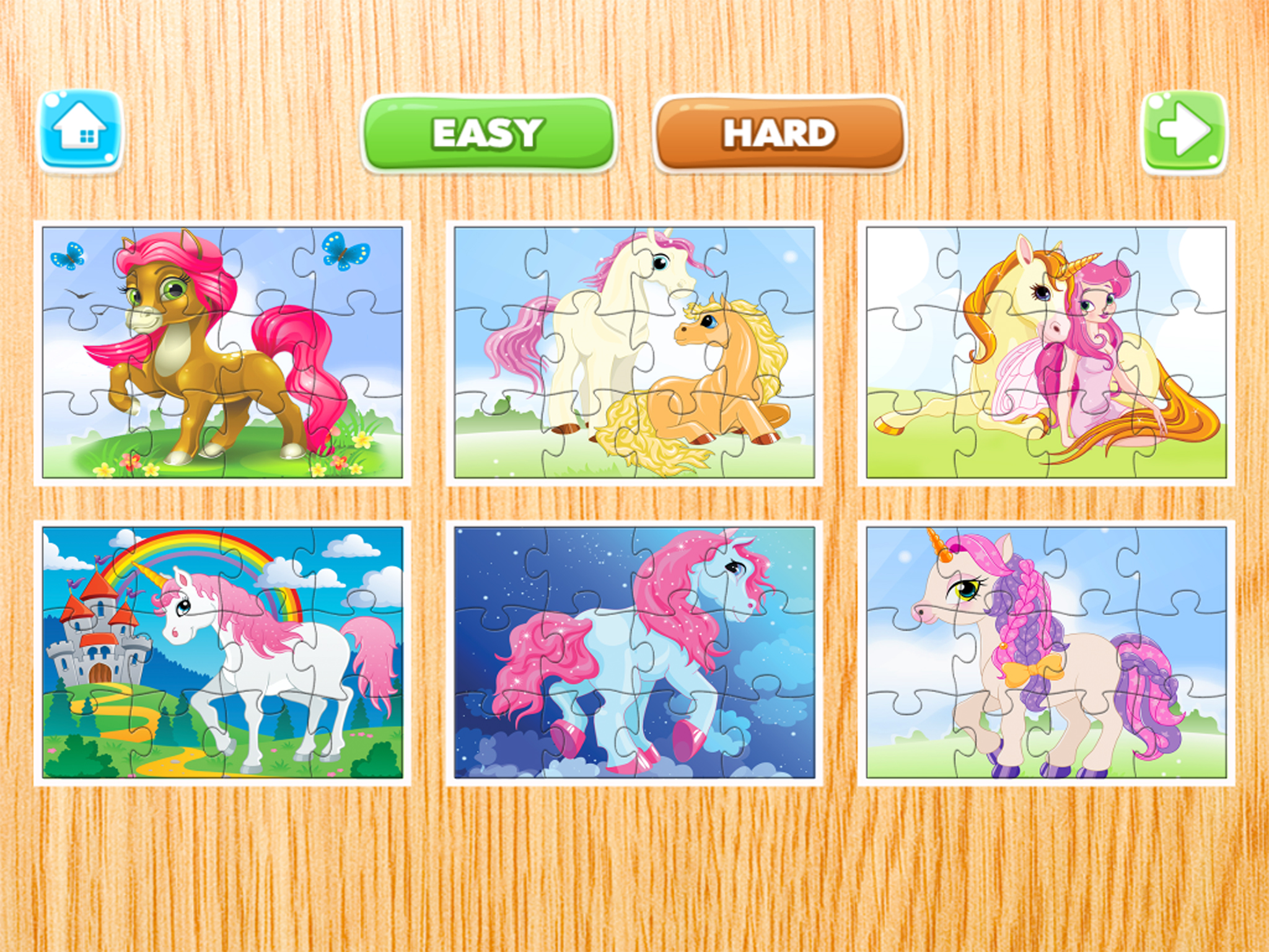 Horse Puzzle Games Free - Pony Jigsaw Puzzles for Kids and Toddler - Preschool Learning Games
