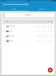 copa america centenario clasificaciones - estados unidos 2016 ipad capturas de pantalla 2