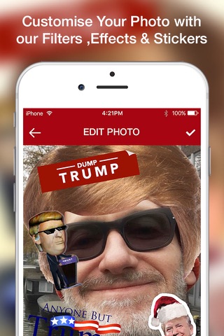 Trump - Donald Trump Stickers Photo Editor to Support Your 2016 Presidential Candidate screenshot 2