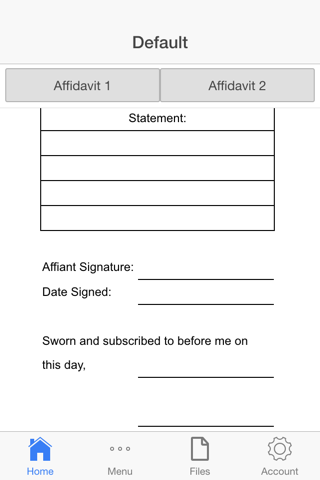 Affidavit screenshot 3