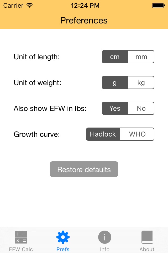 Fetal Weight Calculator - Estimate Weight and Growth Percentile screenshot 3