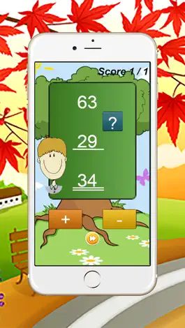 Game screenshot Addition subtraction math - education games for kids apk