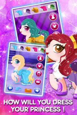 Game screenshot Princess Pony Dress Up & MakeOver Games - My Little Pets Equestrian Girls apk
