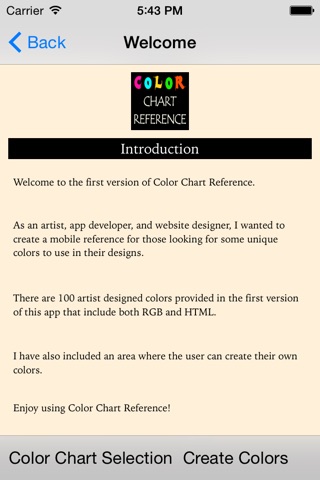 Color Chart Reference screenshot 3