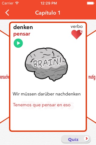 Vocabulario en alemán - 1000 palabras screenshot 4