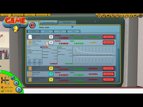 Screenshot #6 pour Game Tycoon 2