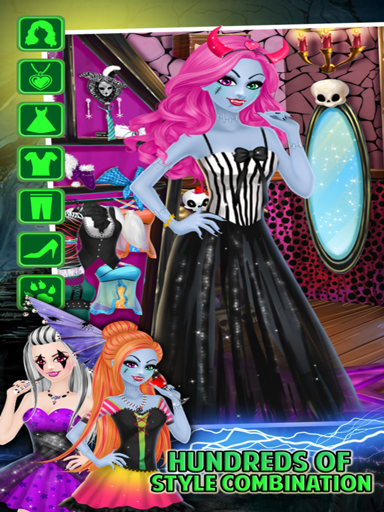 Monster Girl Dress up Party Makeover Salon Makeup