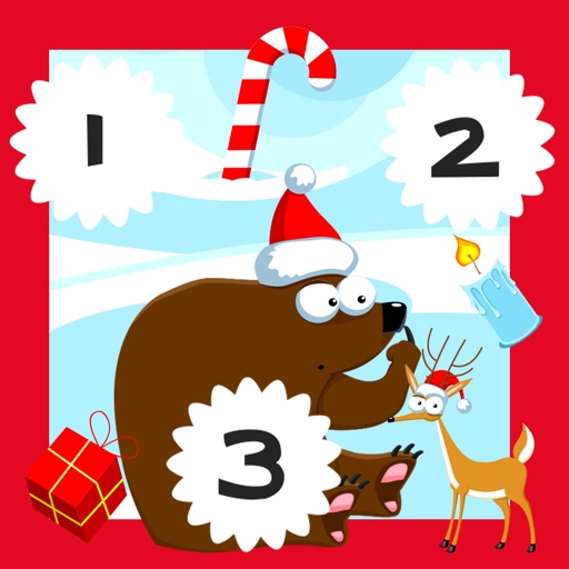 123 Crazy Count-ing Ice, Snow and Christmas Animal-s: Kids Learn-ing Game icon