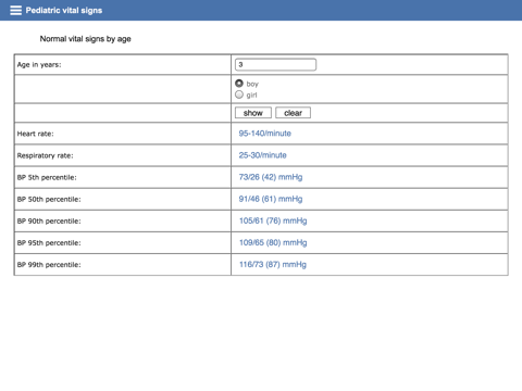 Screenshot #5 pour Pediatric vital signs