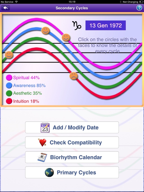 Screenshot #5 pour Biorhythm Pro - mesure le rythme de votre vie