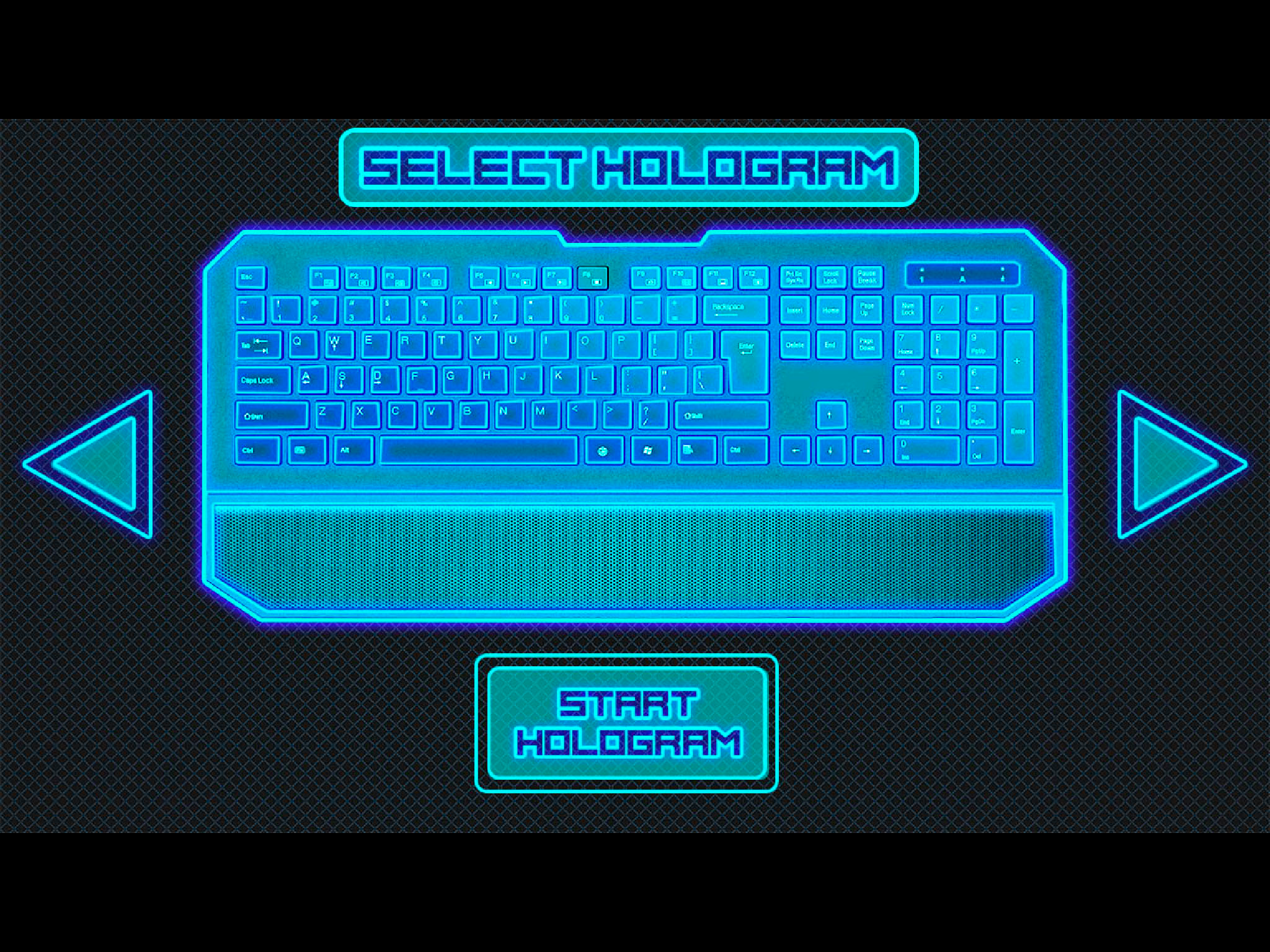 Hologram Keyboard Joke