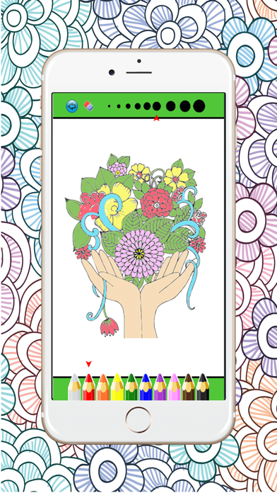 Mandala Coloring Page : Best Colors Therapy Stress Relieving Book For Adult Free iPhone screenshot