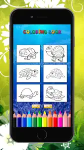 The Turtle Coloring Book for children: Learn to color and draw sea turtle and more screenshot #3 for iPhone