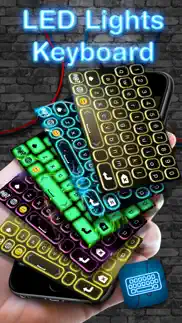 led lights keyboard – glow.ing neon keyboards theme.s and color.ful fonts for iphone iphone screenshot 1