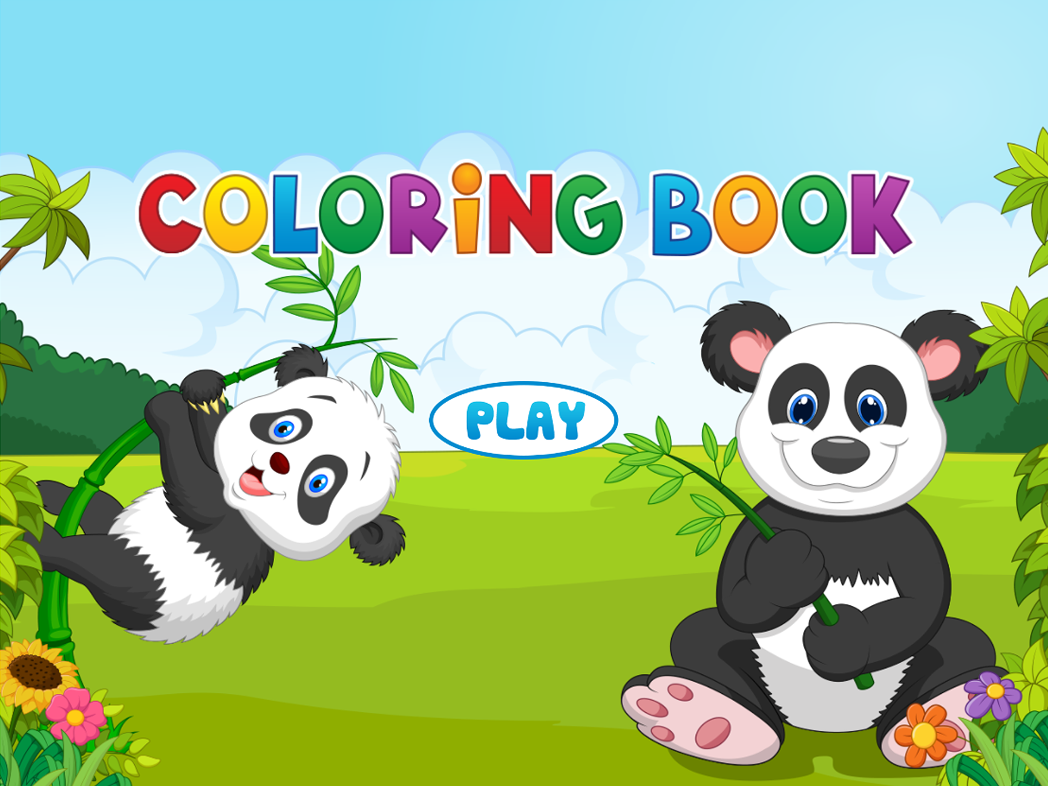 Panda Coloring Book - Painting Game for Kids screenshot 4