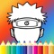 Coloring Paint For Kids Game Naruto Edition