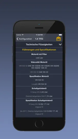 Screenshot von TechApp Für Audi auf dem iPhone 5