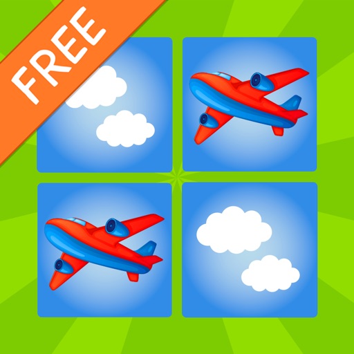 Kids Plane Memory Free icon