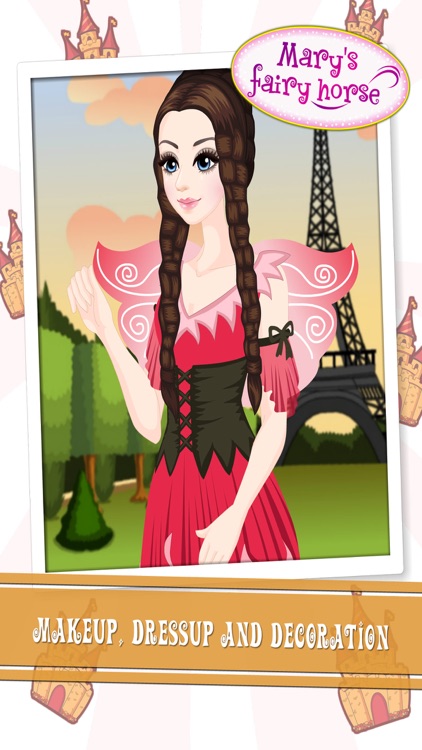 Mary's Fairy Horse Dress up - Dress up  and make up game for people who love horse games
