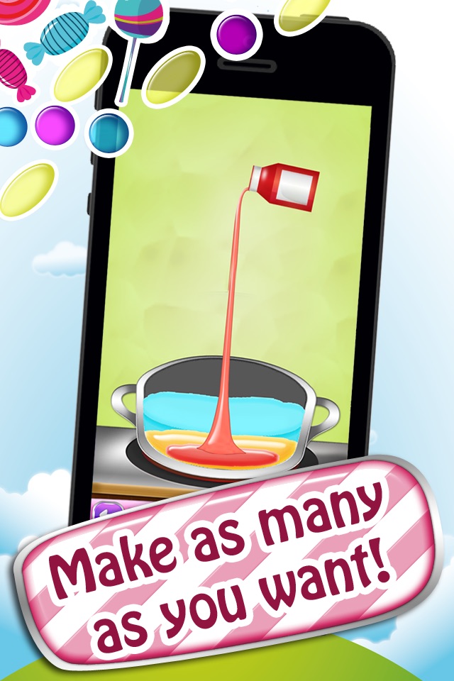 Candy floss dessert treats maker - Satisfy the sweet cravings! Iphone free version screenshot 2