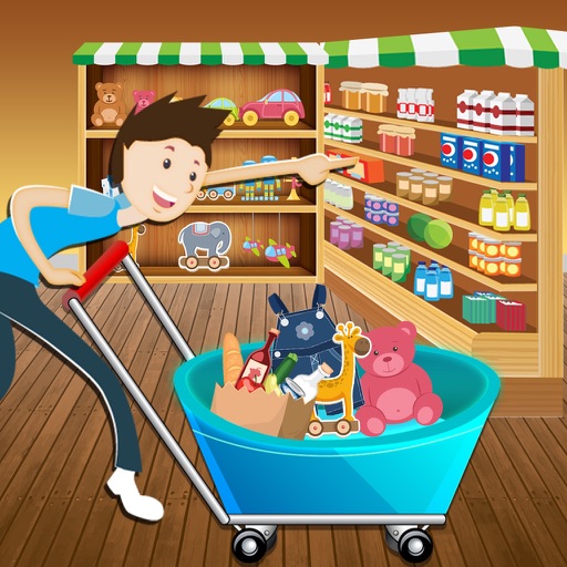 Kids Supermarket Shopping Simulator : Learn shopping around in superstores Icon