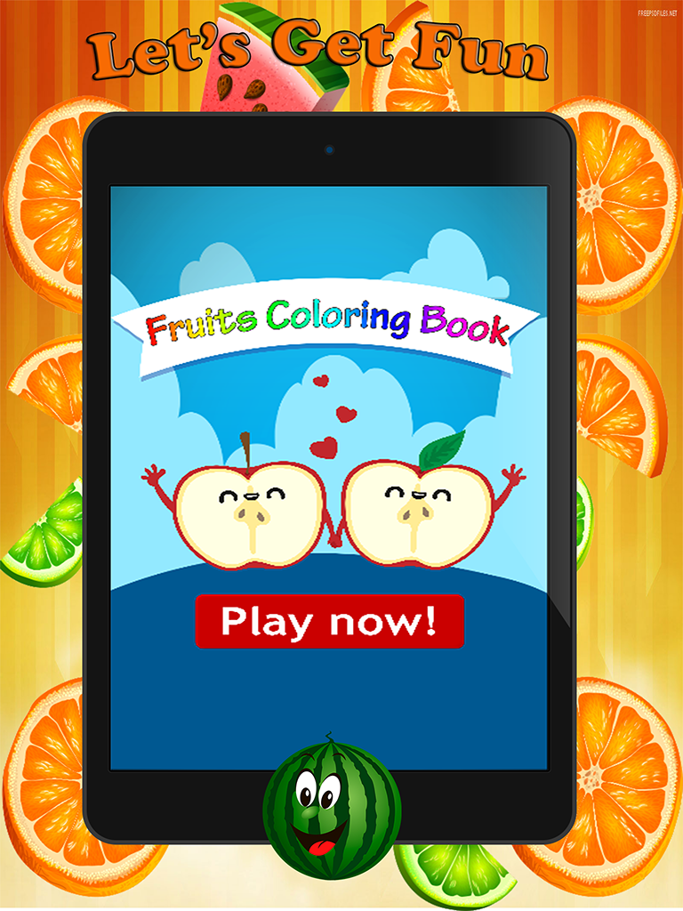Fruit Vegetable Paint and Coloring Book: Learning Skill The Best of Fun Games Free For Kids screenshot 6