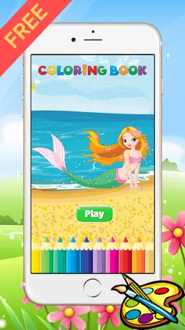 Game screenshot Princess & Mermaid Coloring Book - All In 1 Sea Drawing mod apk