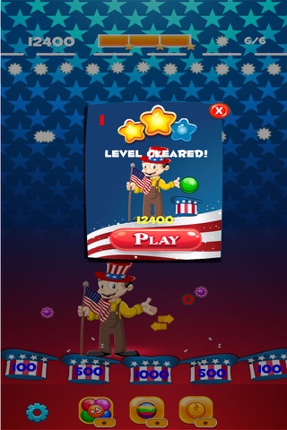 Independence Day Bubble Shooter Adventures screenshot 2