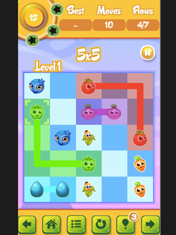 Line & Dot link color match search iPad screenshot