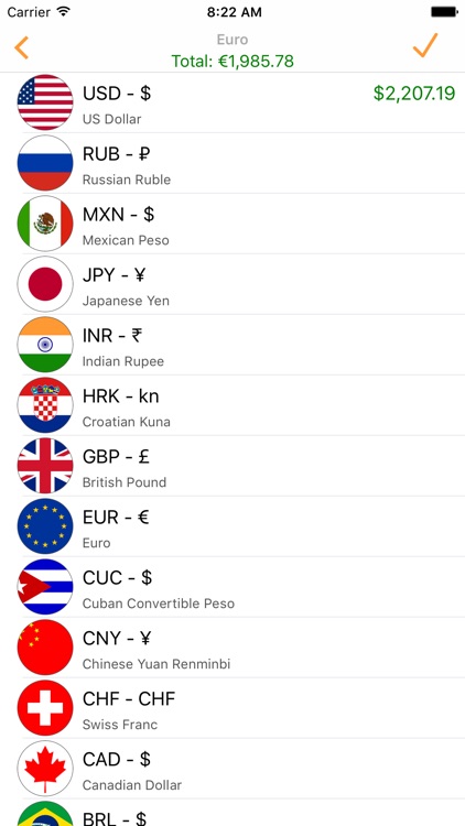 MoneyList - Money Counter - Converter screenshot-4