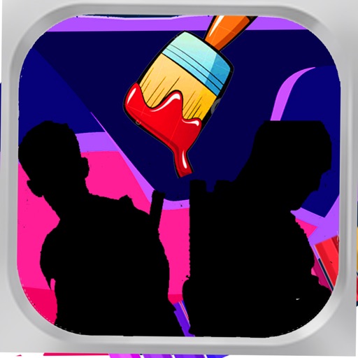 Paint For Kids Game Dead pool Edition icon