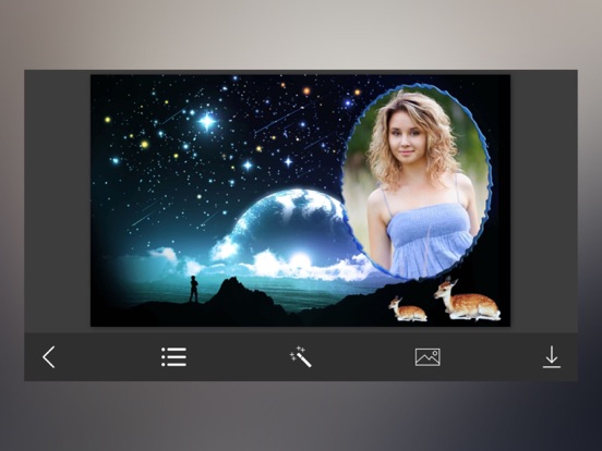 Moon Photo Frames - Instant Frame Maker & Photo Editor iPad screenshot 4 - Photo & Video app