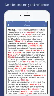 shakespeare lexicon and quotation dictionary iphone capturas de pantalla 2