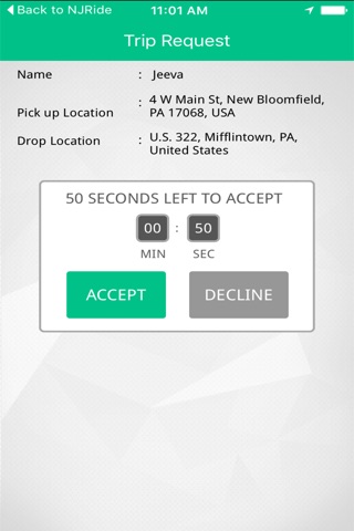 NJRide Driver screenshot 3