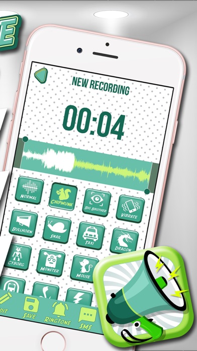Screenshot #2 pour Fou Changeur De Voix Et Enregistreur - Frasque Modificateur Sonore Avec Des Effets Audio