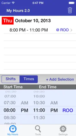 My Hours 2.0 iPhone image 2