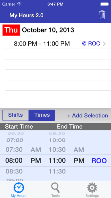 Screenshot #2 pour My Hours 2.0