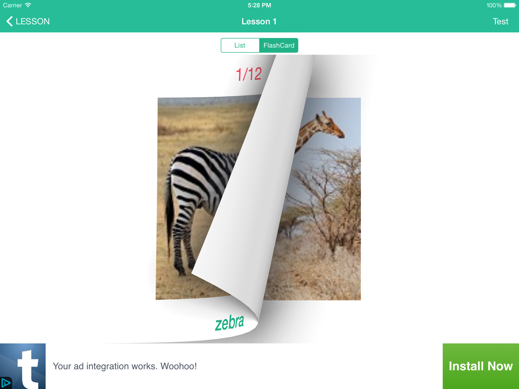 Learn English By Picture and Sound - Topic : Animals