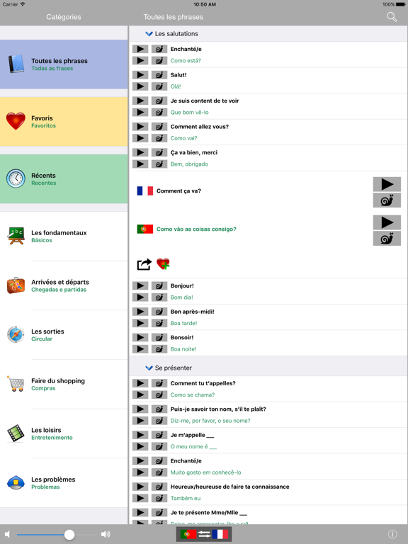 Screenshot #4 pour Manuel de conversation Traducteur et dictionnaire parlant Français-Portugais - Multiphrasebook