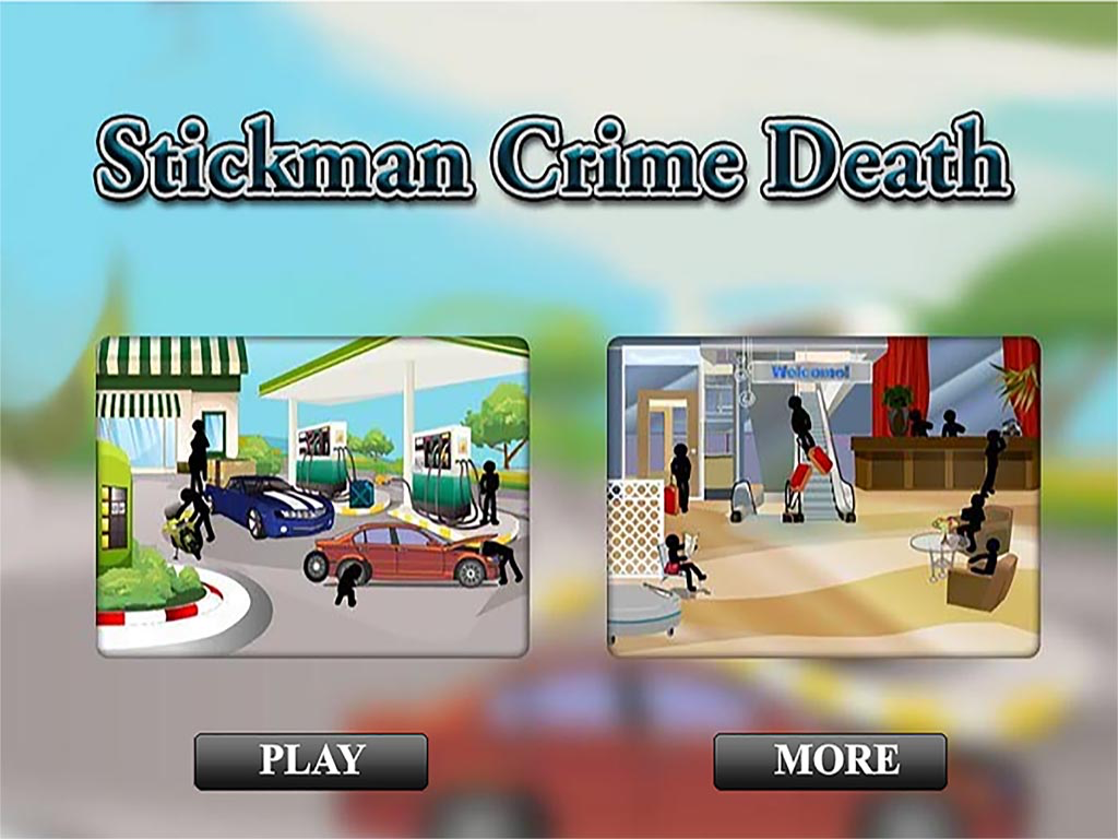 Stickman Crime Death - Gas Station & Hotel Strategy Murder Game
