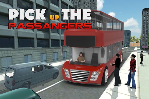 Double Decker Bus Simulator – real 3D driving and parking simulation game screenshot 4