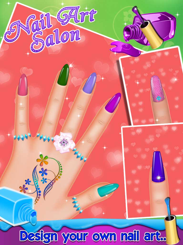 Girls Nail Art Salon - Games for girls screenshot 5