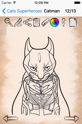 Let's Draw Cats Superheroes screenshot 4