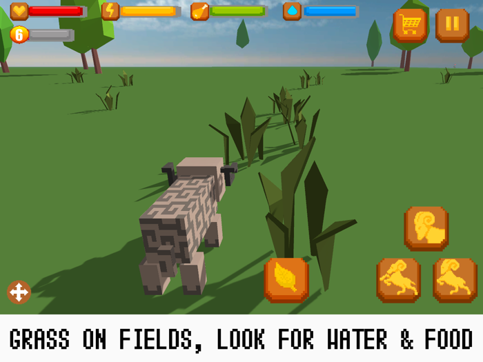 Pixel Wildlife Sheep Survival Simulator Free