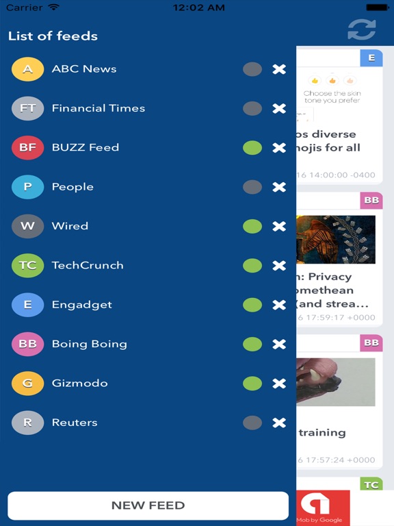 Screenshot #5 pour NewsFeed -Personal  RSS News Feed Reader And NewsPaper App