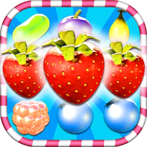 gummy juice berry crush : match 3 games free iOS App